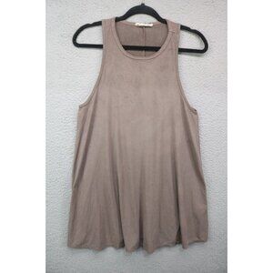 Standard People's Project Sleeveless Faux Seude Mini Dress/Tunic-Size Large